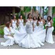Luxurious Beaded Lace Mermaid Sweetheart Wedding Dresses Spaghetti Straps Appliques Bridal Gowns