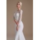Jewel Lace Long Sleeves Mermaid Wedding Dress | Ballbella Design