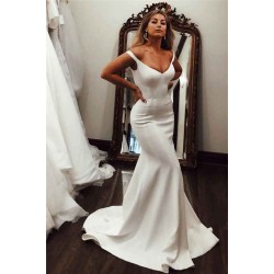 Off the shoulder Mermaid Evening Dresses Pure Formal Gowns