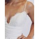 Sweep Train Ball Gown Sleeveless Ruched Satin Spaghetti Straps Wedding Dresses
