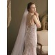White Waterfall Wedding Veils One-Tier Tulle Bridal Veil