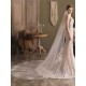Ivory One-Tier Lace Tulle Finished Edge Waterfall Wedding Veils