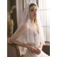 Classic Ivory Two-Tier Lace Tulle Cut Edge Wedding Veils