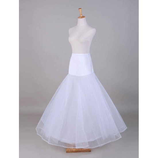 White Tulle A-Line Slip One Size Wedding Petticoat