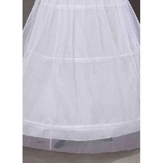 Ivory Taffeta A Line 1 Layer 3 Hoop Wedding Petticoats