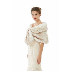 Faux Fur Wrap Women Faux Fur Shawl Wedding Wraps