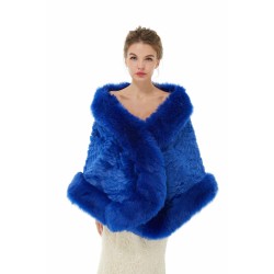Abigail - Winter Faux Fur Wedding Wrap