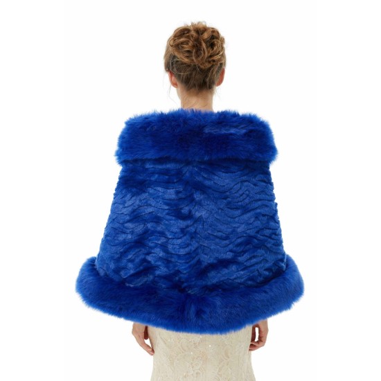 Abigail - Winter Faux Fur Wedding Wrap