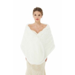 Adah - Winter Faux Fur Wedding Wrap