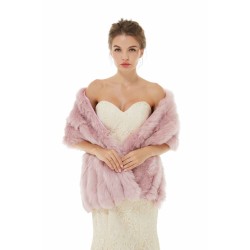 Alyssa- Winter Faux Fur Wedding Wrap