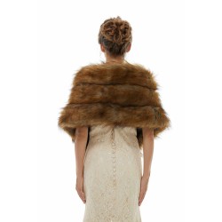 Beatrice - Winter Faux Fur Wedding Wrap