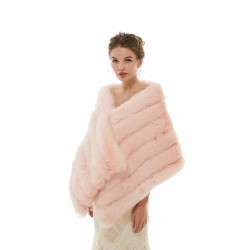 Brianna - Winter Faux Fur Wedding Wrap