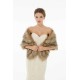 Brooke - Winter Faux Fur Wedding Wrap