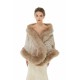 Cadie - Winter Faux Fur Wedding Wrap