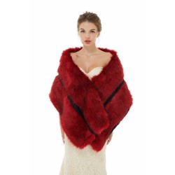 Carla - Winter Faux Fur Wedding Wrap