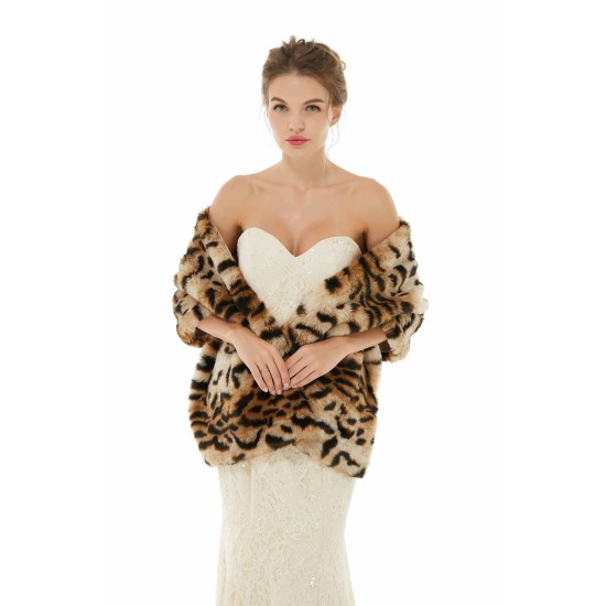 Catherine - Winter Faux Fur Wedding Wrap