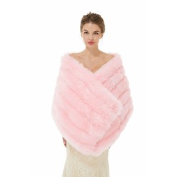 Chloe - Winter Faux Fur Wedding Wrap