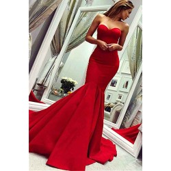 Mermaid Sweetheart Prom Dress Floor Length Long Evening Dress