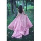 Gorgeous Off-the-Shoulder Lace Appliques Evening Dresses Pink Beads Sequins Prom Dresses