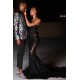 Black Chic Mermaid Prom Party GownsSweetheart Sequined Evening Dress