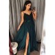 Beautiful Spaghetti-Straps Lace Appliques Prom Dress Long With Split