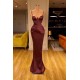 Elegant Spaghetti-Straps Mermaid Evening Party Gowns Long Prom Dresses