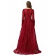 Ballbella Design | Sparkle Beaded Wine Red Long Sleeves Prom Dresses