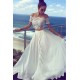 Elegant Two Pieces Lace Prom Party GownsChiffon Short Sleeve Evening Dress