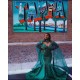 Gorgeous Mermaid Evening Gowns Long Sleeves Appliques Floor Length Cape