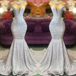 Glamorous Sequins Mermaid Long Evening Prom Dress Online