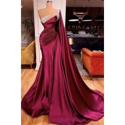 Gorgeous Mermaid Beads Evening Prom Dress WIth Ruffles
