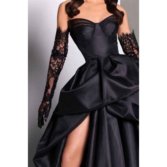 Sexy Black Sweetheart Mermaid Prom Dress Long With Slit Online