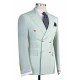 Chic Classic Bespoke Double Breasted Peaked Lapel Men's Prom Suits