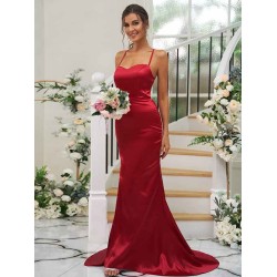 Charming Ruched Square Sleeveless Bridesmaid Dresses
