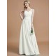 V-Neck Elegant Chiffon Sleeveless Bridesmaid Dresses