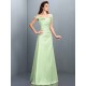 Charming Off-the-Shoulder Sleeveless Long Satin Bridesmaid Dresses