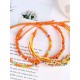 Fashion Alloy With Metal Beads Hot Sale Bracelets(3 Pieces)