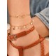 Double Star Sequined Pearl Bracelets/Anklets