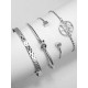 Fineness Alloy Bracelets(4 Pieces)