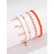 Beautiful Star Alloy Anklets(4 Pieces)