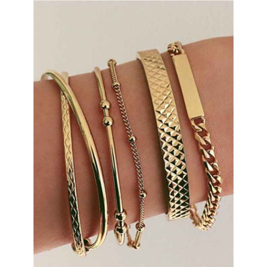 Elegant Alloy Bracelets(5 Pieces)