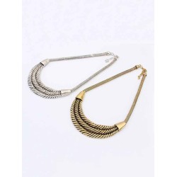 Occident Hyperbolic Personality Semi-arc alloy Hot Sale Necklace