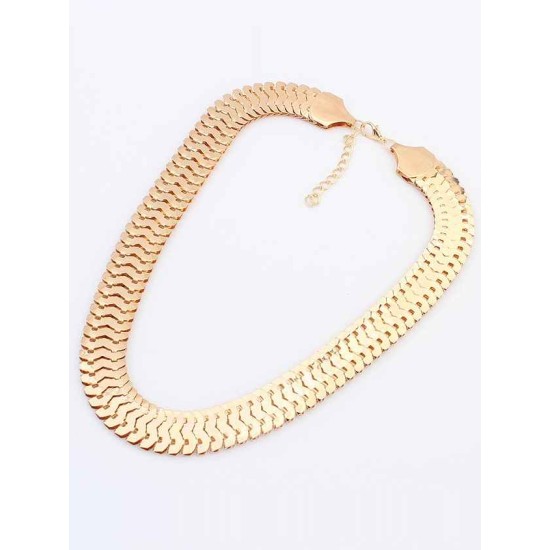 Occident Personality Metallic thick chains Short Hot Sale Necklace