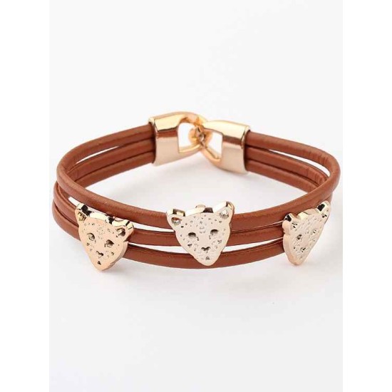 Occident Candy colors Summer All-match Leopard head Hot Sale Bracelets
