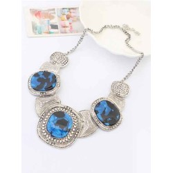 Occident Hyperbolic Retro New Colored stones Hot Sale Necklace
