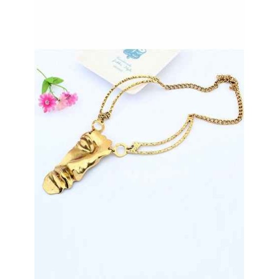 Occident Hyperbolic Punk Mask Personality Hot Sale Necklace