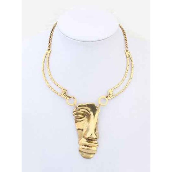 Occident Hyperbolic Punk Mask Personality Hot Sale Necklace