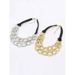 Occident Hyperbolic Metallic Hollow Personality Hot Sale Necklace