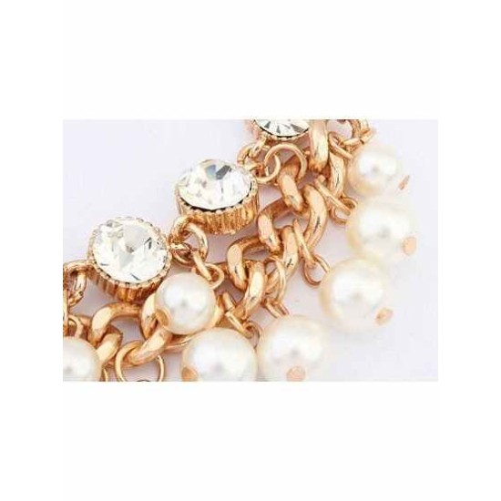 Occident Fashionable Pearls Flash Drilling Exquisite Hot Sale Bracelets
